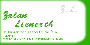 zalan lienerth business card